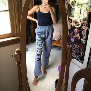 Gray Michigan Sweatpants